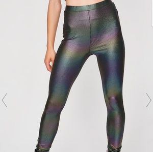 Dolls kill Shiney metallic leggings